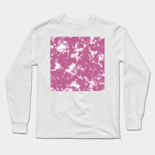 Peony pink Storm - Tie Dye Shibori Texture Long Sleeve T-Shirt